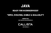 JAVA - callistaenterprise.secallistaenterprise.se/assets/presentationer/cadec-2018-java.pdf · Simple REST API with two endpoints returning JSON using; 1. ... Apache Benchmark Test