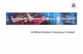AlAl--Bilad Bilad Arabia Company LimitedArabia Company · PDF filePlanning Blueprint Review IT Strategy Develop Business Case RoI-Calculation ASAP-Methodology Training Data Migration