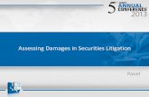Assessing Damages in Securities Litigation - Valere · PDF fileIntroduction Economic aspects of damages Various approaches in different jurisdictions US approach may be the most well