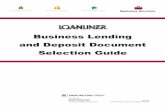 Business Lending and Deposit Document Selection Guideprtlimages.cunamutual.com/imageserver/publishedimag… ·  · 2013-09-27Business Lending and Deposit Document Selection Guide