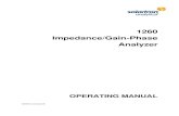 1260 Impedance/Gain-Phase Analyzer · PDF file1260 Impedance Gain-Phaze Analyzer 12600012_Gmacd/CB Solartron is a division of Solartron Group Ltd. Any reference to Schlumberger or