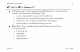 What is Middleware? - sunset.usc.edusunset.usc.edu/~neno/cs477_2003/april8.pdf · Middleware Technologies 1 CSCI 477 April 8, 2003 What is Middleware? Infrastructure that supports