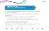 The Wessex Shine Awards recognise excellence in …psnc.org.uk/dorset-lpc/wp-content/uploads/sites/15/2016/05/Shine... · The Wessex Shine Awards recognise excellence in education