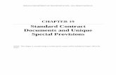 Standard Contract Documents and Unique Special … Contract Documents and Unique ... TABLE OF CONTENTS ... 19-3.01 Preparing a Unique Special Provision ...