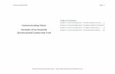 Communicating Vision Portraits of an Essential ... · PDF filePortraits of an Essential Quintessential Leadership Trait Table of ... several people pitch him ideas at a time and then