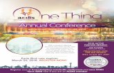 San Antonio, Texas | May 21–24, 2018 · PDF fileBrian Murphy share a whole host of ‘One Things’ with our attendees! ... acdis-conference | Call: 615-724-7200 | Email: ... credibility