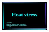 wsc heat stress 0405.ppt - Minnesota Department of Labor ... · PDF fileHeat stress Prepared by: Minnesota Workplace Safety Consultation Minnesota Department of Labor and Industry