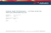 GAS METERING CTM DATA REQUIREMENTS · PDF fileGAS METERING – CTM DATA REQUIREMENTS ... API 21 Manual of Petroleum Measurement Standards ... Measurement Using Electronic Metering