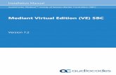 Mediant Virtual Edition (VE) SBC - AudioCodes · PDF fileMediant Virtual Edition (VE) SBC . ... 3.2.1.1 Deploying the OVF Template File ... 20 3.2.2.1 Deploying the OVF Template File
