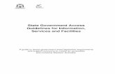 State Government Access Guidelines - Home Disability · PDF fileState Government Access Guidelines for Information, ... Introduction to the guidelines ... recreation, leisure and sport,