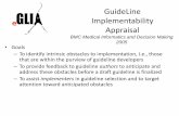 Guideline Implementability Appraisal · PDF fileGuideLine Implementability Appraisal ... answered Yes to all items in this dimension. ... Guideline implementability appraisal Keywords: