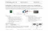 PING))) Ultrasonic Distance Sensor (#28015) - Parallax, Inc. · PDF filePING))) Ultrasonic Distance Sensor (#28015) Parallax Inc