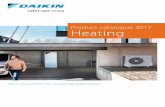 Product catalogue 2017 Heating - · PDF file› storage tanks. 6 Solutions for space heating and domestic hot water Air-to-water heat pump technology: ... Booster heater for tank integrated