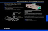 15 Turbine ﬂ ow meter SCFT · PDF fileCatalogue 4054-3/UK Sensors 15 Turbine ﬂ ow meter SCFT analogue Fluss Ausgabe Magnetische Aufnahme Axialturbine Rotation Flow measurement