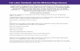 Fair Labor Standards and the Minimum Wage (House) · PDF fileFair Labor Standards and the Minimum Wage ... and the CAA regulations of the Office of Compliance. ... (citing Final Report