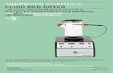 SHERWOOD SCIENTIFIC FLUID BED DRYER - Cole · PDF fileFLUID BED DRYER LAB-SCALE, ... (80% moisture) can be dried in 15 - 20 minutes ... of flammable solvents with low flash points