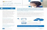 Windows Azure Backup - UiBS - Microsoft Solutions Azure Backup.pdf · Windows Azure Backup benefits: Reliable offsite data protection Windows Azure Backup encrypts and protects your