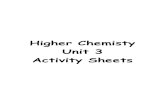 Higher Chemisty Unit 3 Activity Sheets YIELD PERCENTAGE YIELD 1) Sulfur dioxide reacts with oxygen to make sulfur trioxide. 2SO 2 + O 2 → 2SO 3 a) Calculate the maximum theoretical