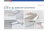 LIFT & DROP DOWN FITTINGS - Noverdownloads.nover.com.au/Public/Brochures/Nover_Sugastune_Lift... · LIFT & DROP DOWN . FITTINGS. ... 43040727 Lift Assist Mechanism EZS-ELAN Light