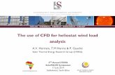 The use of CFD for heliostat wind load analysissterg.sun.ac.za/wp...use-of-CFD-for-heliostat-wind-load-analysis1.pdfThe use of CFD for heliostat wind load analysis ... • Even with