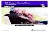 GROUP DENTAL GIC Retiree Dental Plan Handbook DENTAL GIC Retiree Dental Plan Handbook Dear Retiree, Effective July 1, 2016, the following change has been made to the GIC Retiree Dental