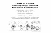 Lewis N. Cotlow Anthropology Student Research Conference · PDF fileLewis N. Cotlow Anthropology Student Research Conference October 15 ... people protest against ... The Department