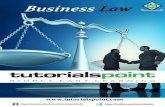 Business Law -   · PDF fileBusiness Law i About the Tutorial ... Essential Elements of a Valid Contract ... Contract of Indemnity and Guarantee