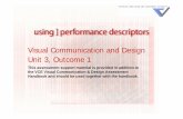 Visual Communication and Design Unit 3, Outcome 1 · PDF fileclassroom scenario. ... advertisement as a well thought-out visual ... skills located in the VCE Visual Communication and