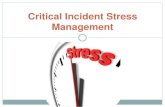 Critical Incident Stress Management - · PDF file · 2013-10-28Critical Incident Stress Management (CISM) A comprehensive, ... Critical Incident Stress Management ... Summary - We