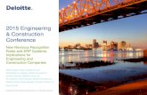 2015 Engineering & Construction Conference - Deloitte · PDF file2015 Engineering & Construction Conference Robert ... (other than product or service warranties ... −Customer simultaneously