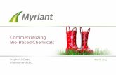 Commercializing Bio-Based Chemicals - Wild For · PDF fileAcid Petro-Adipic Acid Bio-Succinic Acid Bio-Succinic Acid with Integrated Heat and Energy Balance CO 2-cid * Life Cycle Analysis