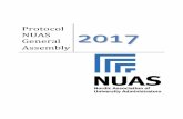Protocol NUAS General 2017 Assembly Board of Directors University of Oslo took over the Chair of the Board and Office of the General Secretary for NUAS from KTH Royal Institute of