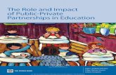 The Role and Impact of Public-Private Partnerships in ... · PDF fileThe Role and Impact of Public-Private Partnerships in Education Harry Anthony Patrinos Felipe Barrera-Osorio Juliana