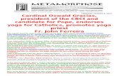 23 OCT 2006 Dear Lawrence, - Metamorphose Catholic ...ephesians-511.net/docs/CARDINAL_OSWALD_GRACIAS_ENDORSES... · Web viewThe Jesus of orthodox Christianity, revealed in the Bible