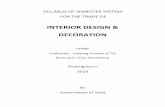 INTERIOR DESIGN & DECORATION - Directorate …dget.gov.in/upload/uploadfiles/files/Interior_Decoration_Designing...Carpentry (Doors /Windows/ Ventilators ) ... chisel knife, shave