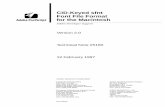 CID-Keyed sfnt Font File Format for the Macintosh CID-Keyed sfnt Font File Format for the Macintosh (12 Feb 97) 1.1 Purpose of this Document ... References to documents include full