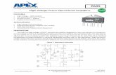 PA95 - Apex Microtechnology · PDF filePA95 PA95U Rev Q 3 PINOUT AND DESCRIPTION TABLE Figure 3: External Connections Pin Number Name Description 1 ‐IN The inverting input. 2 +IN