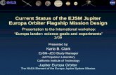 Current Status of the EJSM Jupiter Europa Orbiter Flagship · PDF file · 2009-03-02Jupiter Europa Orbiter ... • NASA & ESA share mission leadership • Two independently launched