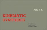 KINEMATIC SYNTHESIS - · PDF file"Mechanism Design - Analysis and Synthesis" By A.Erdman, G.Sandor, Prentice Hall 2. "Kinematic Synthesis" By R. Beyer (English Translation) McGraw-Hill