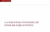 2.4 SOLVING SYSTEMS OF LINEAR EQUATIONSanitescu/CLASSES/2012/LECTURES/S310-2012-lect… · 2.4 SOLVING SYSTEMS OF LINEAR EQUATIONS . L and U Matrices ... – if you see A-1 in a formula,