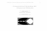Computational Modelling 201 (Numerical Methods)jenlow/files/como201_lectures.pdf · Computational Modelling 201 (Numerical Methods ... 3.5.3 Newton-Raphson Method for Nonlinear Systems