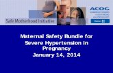 Maternal Safety Bundle for Severe Hypertension in ...mail.ny.acog.org/website/SMI/Hemorrhage_Slide_Set_Severe... · Maternal Safety Bundle for . Severe Hypertension in ... First line