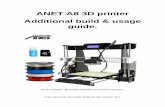 ANET A8 3D printer Additional build & usage guide.A8+3D... · Anet A8 printer assembly guide for the newbie V0.1 Section 1 - Anatomy of the A8 3D printer The diagram above shows the