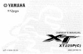 XT225 - Yamaha Motor Corp, USA · PDF fileTitle: XT225 Author: YMC, Ltd. Created Date: 2/7/2002 6:46:19 PM