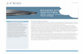 EX4200 ETHErNET SWITCHES - · PDF fileDATASHEET 1 Product Description The Juniper Networks® EX4200 line of Ethernet switches with Virtual Chassis technology combine the high availability