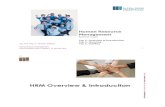 HRM Overview & Introduction - · PDF fileHRM Overview & Introduction . ... Compensation, Incentives, Benefits ... Human Resource Management is the adequate supply with employees, considering
