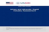 Mines and Minerals: Rapid Industry Assessmentpdf.usaid.gov/pdf_docs/PA00K3FH.pdfThis publication was produced for review by the USAID. It was prepared by USAID FIRMS PROJECT Mines