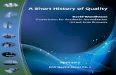 A Short History of Quality - CAA - CAA Portal · PDF fileHistory of Quality 2 The CAA Quality Series comprises occasional publications, about two or three per year, on topics of interest