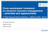 From wastewater treatment to resource recovery … wastewater treatment to resource recovery management – potential and opportunities ... When we talk about resource recovery operation,