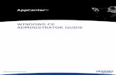 AppCenter Windows CE Administrator Guide - · PDF fileAppCenter™ WINDOWS CE ADMINISTRATOR GUIDE . AppCenter Windows CE Administrator Guide ... In User Mode, tap Tools and then tap